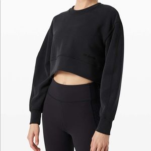 Lululemon Soft Ambitions Crop Crew sweatshirt - Black - XS/S